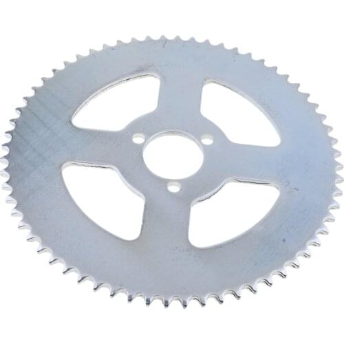 Silver T8F 64 Teeth Rear Chain Sprocket Fit for 43cc 49cc Pit Dirt Bikes Metal