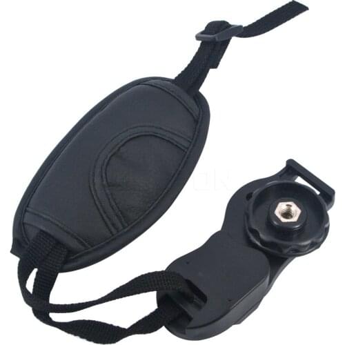 Universal PU SLR/DSLR Leather Strap Wrist Hand Strap Grip for Canon EOS Nikon Sony Olympus Portable Camera Bag