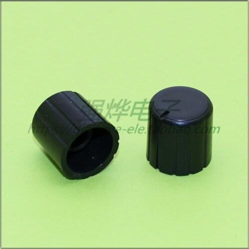 10 pieces 16*16MM black plastic knob audio knob potentiometer knob flower shaft inner hole 6MM