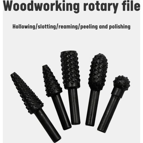 10PCS Drill Bit Set Steel Rotary Rasp File Rotary Craft Files Rasp Burrs Wood Bits Grinding Power Woodworking Hand Tool