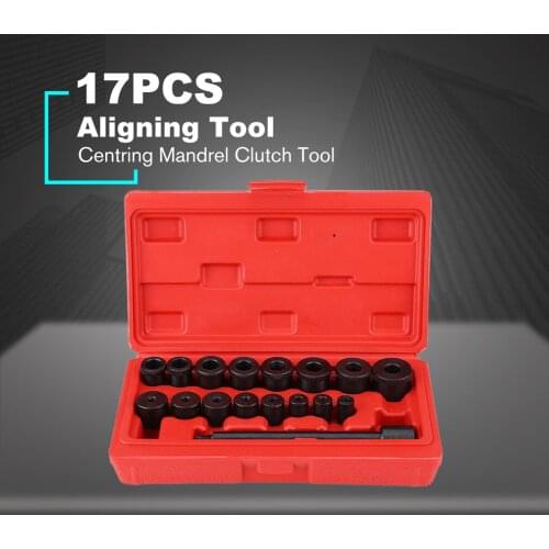 17Pcs/set Metal Centring Mandrel Clutch Tool Clutch Installing Tool Coupling Spine Set Clutch Alignment Tool Kit Car Accessories