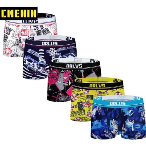 5Pcs/lot CMENIN New Arrival Cotton LOGO Low waist Underwear Mens Boxer Homme Trunks Boxer Men Undeware Boxers Top OR303