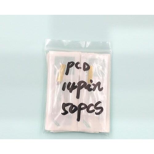 50PCS/Lot PCD 14 Pins Microblading Needles Permanent Makeup Eyebrow Tattoo Needles for Manual Eyebrow Tattoo Pen