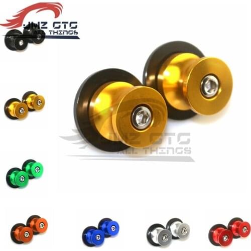 6MM Motorcycle CNC Aluminum Swingarm Spools Slider Stand Screw For YAMAHA MT-03 FZ8 MT-09 TDM900 YZF-R1 YZF-R6 with