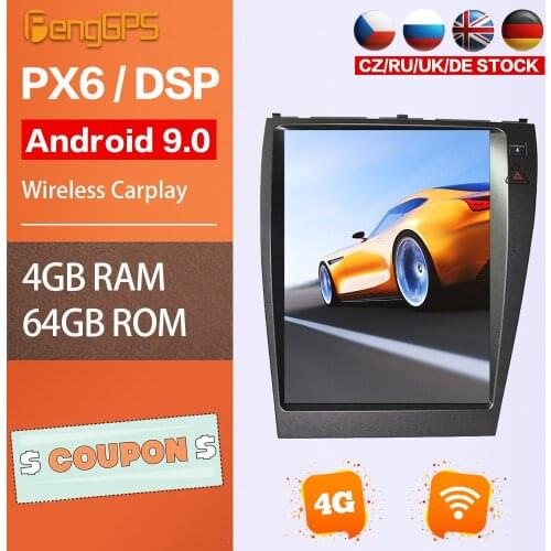 Car Radio For Lexus ES240 ES350 2006-2012 Android Multimeida DVD Player GPS Navigation Car Stereo Headunit Touchscreen PX6 WIFI