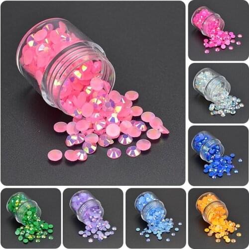 2 3 4 5mm Jelly Orange Crystal Flatback Round Rhinestones Glittler Resin Strass Stones Stickers Nail Art Decor Glue On Crystals