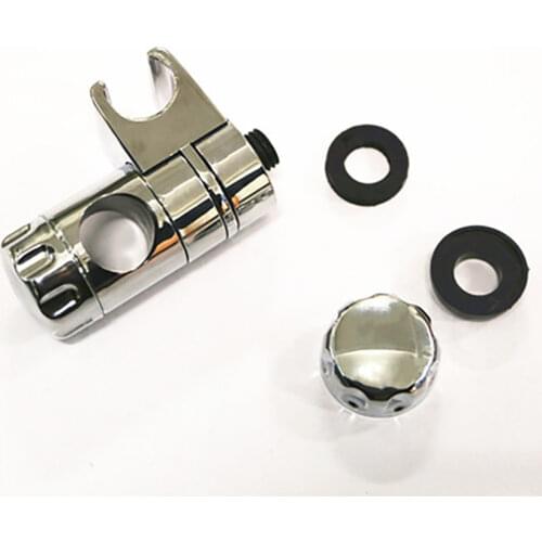 25MM Shower Tube Rod Base Holder ABS Plating Shower Nozzle Holder Bracket Household Bathroom Adjustable Shower Head Rack Base