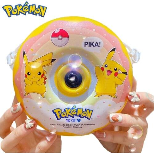 Pokemon Kids Automatic Pikachu Bubble Machine Toys Outdoor Soap Water Electric Bubble Machine For Children Gift Toys