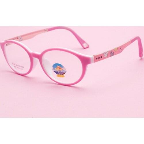 Childrens Glasses Frame Round Frame Glasses Frame Tr90 Students Can Be Equipped with Myopia Glasses Color Optical Frames 687