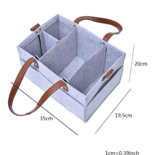 Baby Diaper Caddy Infant Nursery Tote Storage Bin Portable Car Organizer Newborn Shower Gift C5AF