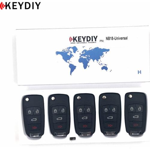 KEYDIY 5pcs/lot,Newest NB18 Universal Multi-functional Remote Control Car Key For KD900/URG200/KD MINI Key Programmer