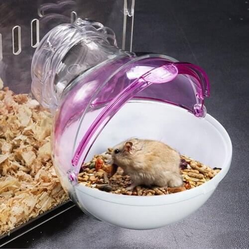 Cute Hamster Mouse Gerbille Small Pet Cage Tubes Bathroom Toilet External Bath Sand Box Room Plastic House Animal Toy Accessor