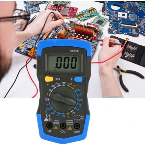 Multimeter Portable Hand-Held LCD Digital Mini Multimeter DC/AC Voltage Current Meter multimetro digital profesional