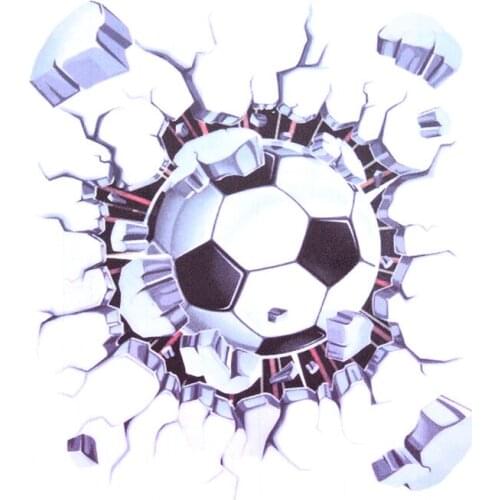 Window Sticker Auto Decals 3D Car Stickers Football Hits Car Body ABS Car styling