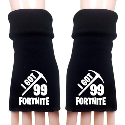 Original Fortnite Gloves Unisex General Fingerless Touch Screen Autumn Winter Warm Gloves Outdoor General Logo Pattern Gloves