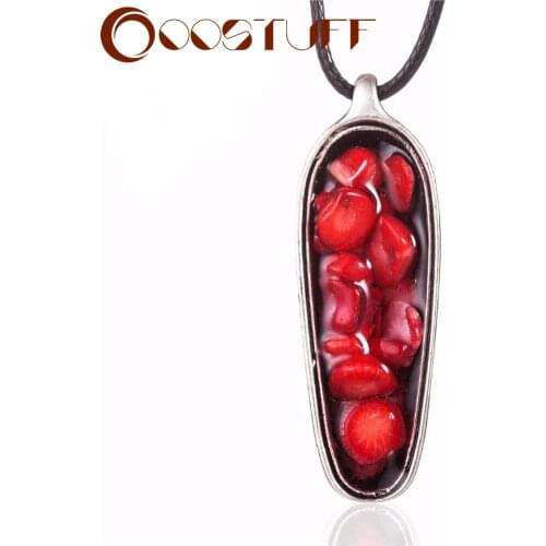 Vintage Jewelry Choker Necklace for Women Red Color Stone Statement necklaces & pendants Woman Suspension Jewellery 2020 New