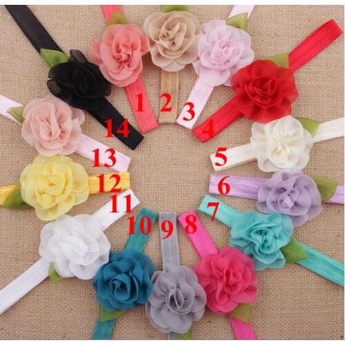 Leaves Diamond Headbands For Newborn Baby Photo props Infant Girls Hairband Children accessories YH545