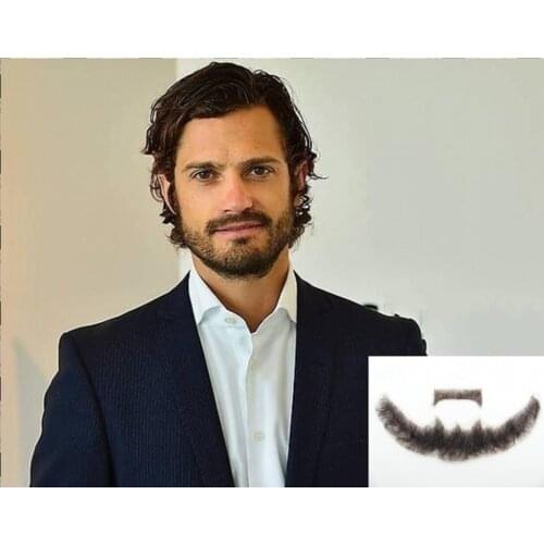 FXVIC Factory sell man false whiskers, invisible false mustache and full beard for costume. Fake mustache