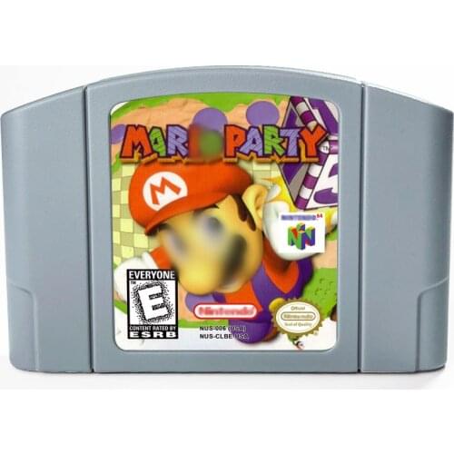 Super Marioed Games marioed Paper Kart World Party 1 2 3 Smashed Bros. For 64 Bit Game Cartridge USA Version NTSC Format