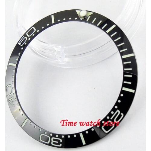 38mm ceramic bezel super luminous high quality black ceramic bezel insert for 40mm mens watches Be63