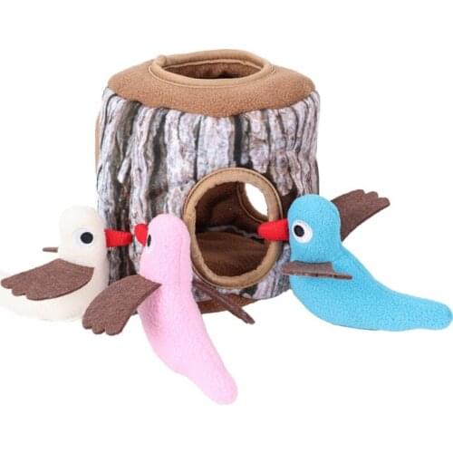 Snuffle Dog Mat Foraging Bowls Interactive Puppy Toys Tree Hole Prevents Boredom and Relieves Stress Gift for Pet