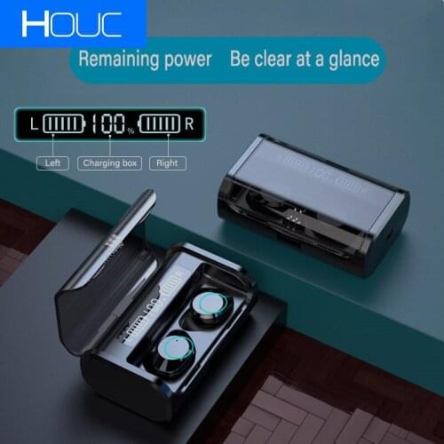 New G06 TWS Wireless Bluetooth Earphones Power Display Touch Control Sport Stereo Earbuds Headset with 4000mA Chargr Box