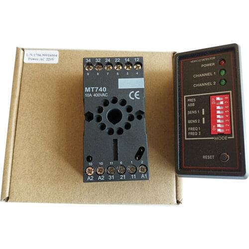 Car Parking Management Vehicle dual channel Loop Detector/toll system double channel loop detectors