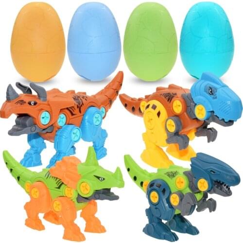 Dinosaur Egg With Screw Driver Triceratops Educational DIY Screwing Assembling Boys Kids Funny Toys Gifts For The New Year Xmas