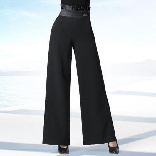 Woman dance pants high waist dance Latin dance winter dance costumes