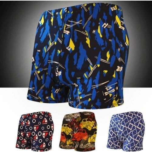 2021 Fashion Mens Swimming Trunks Boxer Printing Quick-drying Large Size Loose Mens Beach Shorts Hot Spring Swimming Trunks
