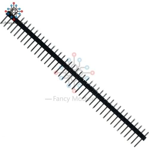 50Pcs 40Pin 2.54mm Single Row Pin Header Strip