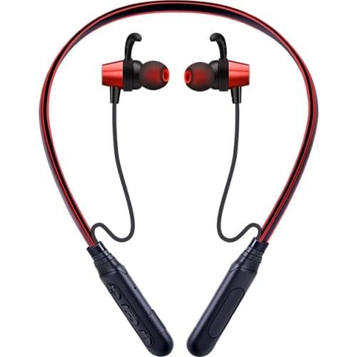 Wireless bluetooth headset hanging neck heavy bass gaming game sports in-ear for Apple and Huawei