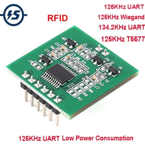 RFID Wireless Module Card Reader Writer UART Wiegand Contactless Controller w/Antenna 125KHz/134.2KHZ T5577 for Parking Access