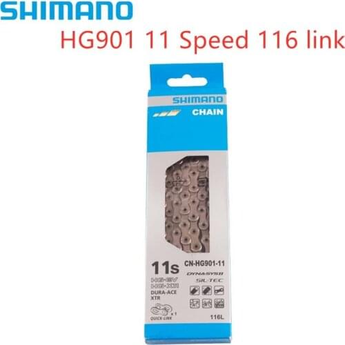 SHIMANO Dura Ace XTR CN-HG901 HG900 9000 11S Speed Chain 116L With Quick Link HG901 Chain For M9000 6800 5800 with original box