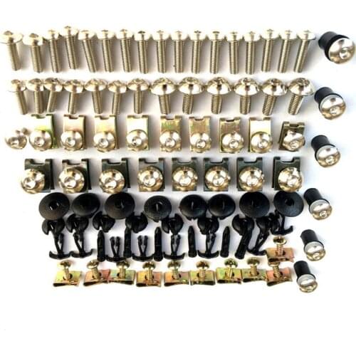 Black/Orangge/Red/Blue/gereen/Silver Complete Fairing Bolt Kit Body Screws Stainless For Honda CBR600 F2 1991 1992 1993 1994