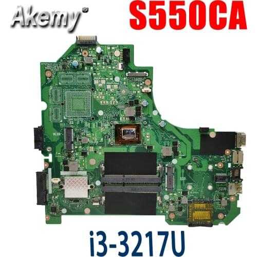 For Asus S550CA Laptop Motherboard K56CM rev 2.0 with i5-3217 cpu GM Integrated HD Graphics 4000 Mainboard tested S-4