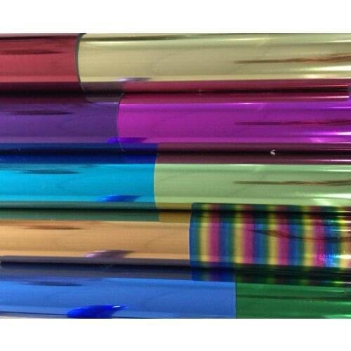 Free shipping 25cmx100cm metallic heat transfer vinyl metal light mirror Camouflage Iron on Film HTV T shirt