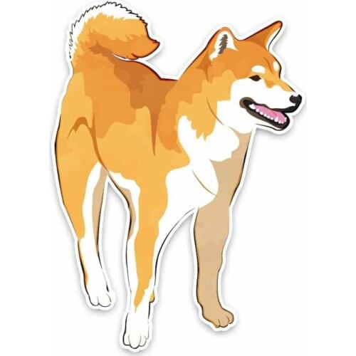 Hot Interesting Yellow Dog Car Sticker Motorcycle Decals Vinyl PVC 16cm*12cm Motorcycle Waterproof Bumper KK Decal