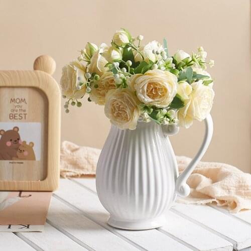 Small Ceramic Vase Nordic Creative Simplicity Vases цветы для декора Decoration Living Room Flower Arrangement ваза декор дома