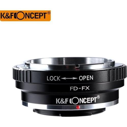 K&F CONCEPT FD-FX Camera Lens Mount Adapter Ring For Canon FD Lens to for Fujifilm FX Mount X-Pro1 X-E1 X-A1 X-M1 Camera Body