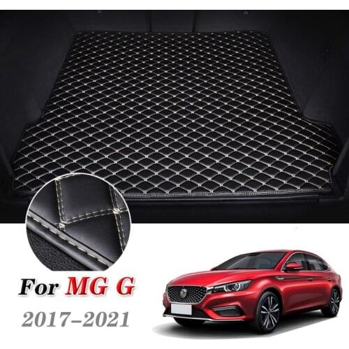 Leather Car Trunk Mats for MG 6 2016-2021 Accessories Rear Cargo Liner eMG6 PHEV Boot Tray Pad MG6 Auto Carpet Floor Mat