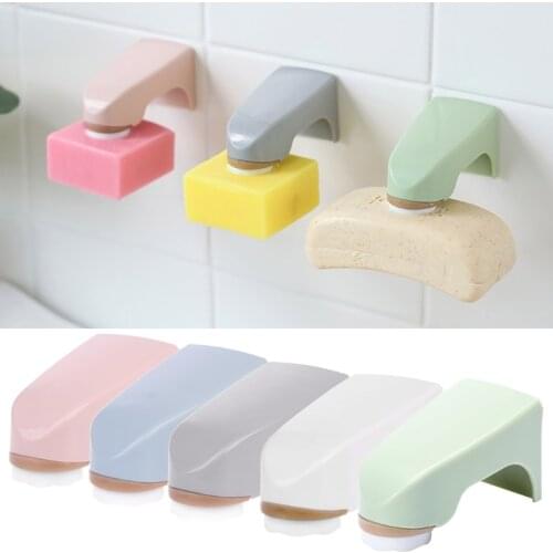 Magnet Soap Holder Wall Mounted Sticker Storage Rack Bathroom Organize Accessory soap holder