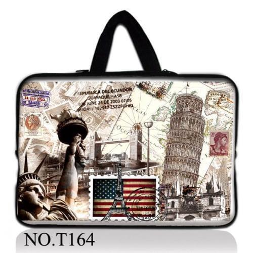 Stamp 11 13 14 15 15.6 17Laptop Bag Computer Sleeve Case Handbags Dual Zipper Shockproof Cover For Laptop MacBook Air Pro Retina