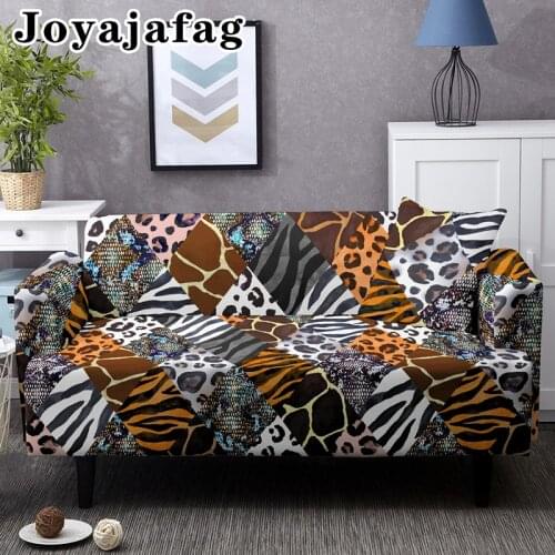 Trendy Animal Fur Design All-cover Couch Covers Stretch Sofa Cover For Living Room Dust-proof Elastic Slipcover Washable