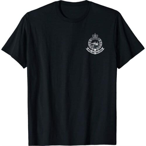 Royal Hong Kong Police T-Shirt Double Side 2019 Summer Fashion Tops & Tees Print Casual Cotton Male Slim Online T Shirt Design