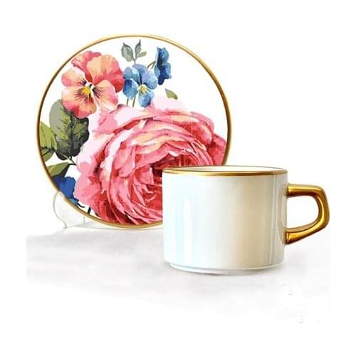 Asaf Tea Cup Set 12 Pieces Rosy