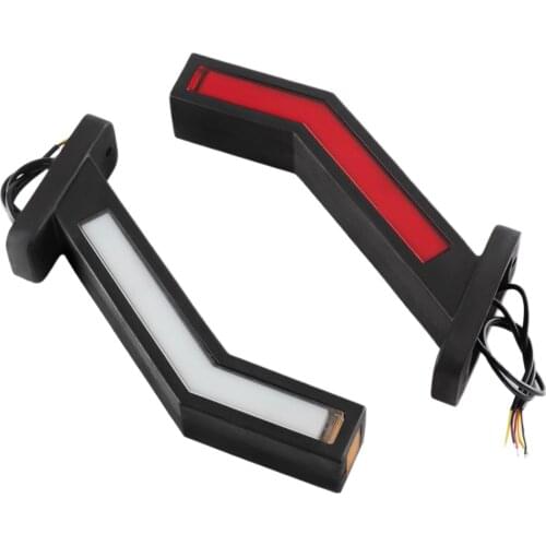 2 Pcs 12V/24V LED NEON Side Marker Lamps End Outline for Light Truck Lorry