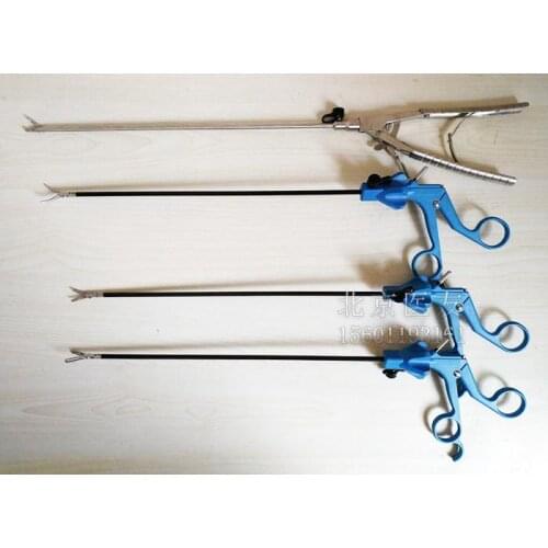 Laparoscopic practice training equipment needle holder separation pliers bending scissors grasping pliers 4 pcs tools