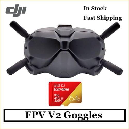 Original DJI FPV V2 Goggles DJI VR GlassesWith Long Distance Digital Image Transmission low Latency and Strong Anti-Interfe