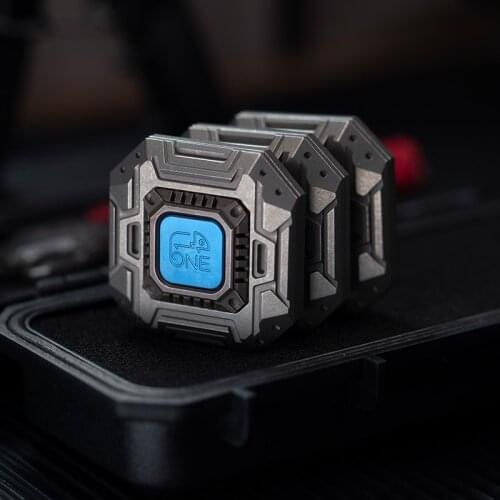 ONE Haptic Coin Titanium Alloy Copper Sugar Box Metal Decompression EDC Storage Box Toy